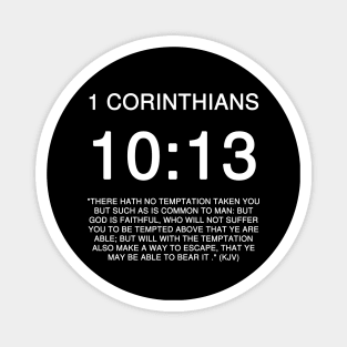 1 Corinthians 10:13 Bible Verse KJV Text Magnet